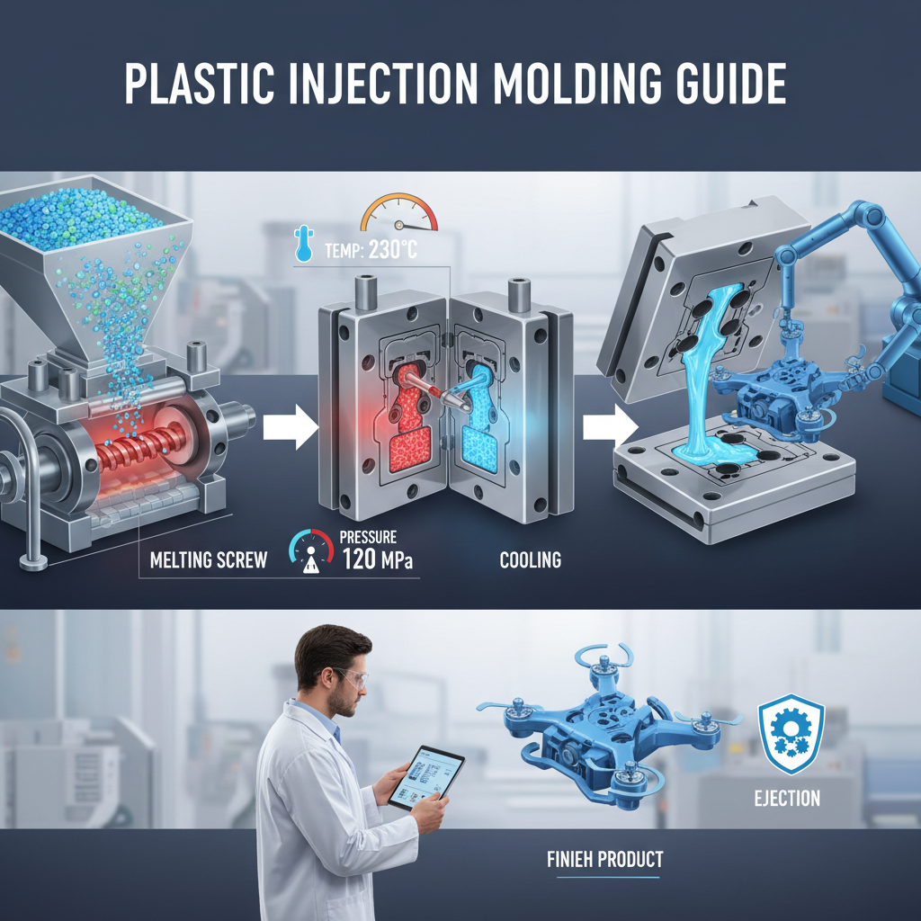 Plastic injection molding guide