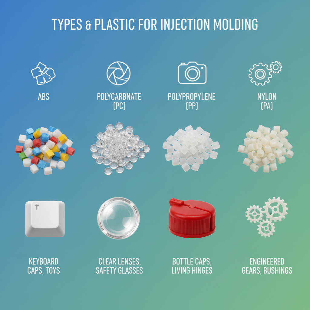 Types of plastic for injection molding