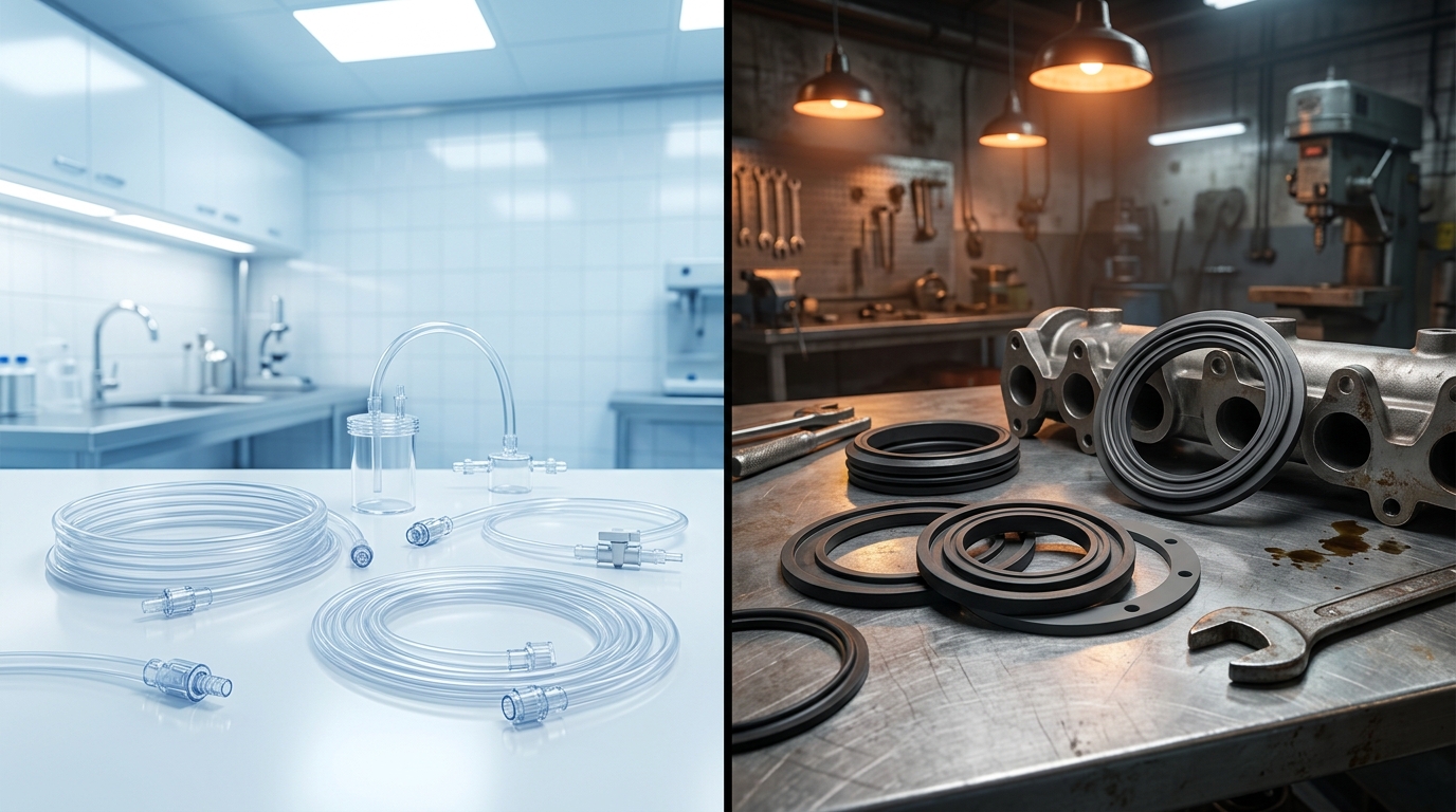 Clinical vs. Industrial Silicone