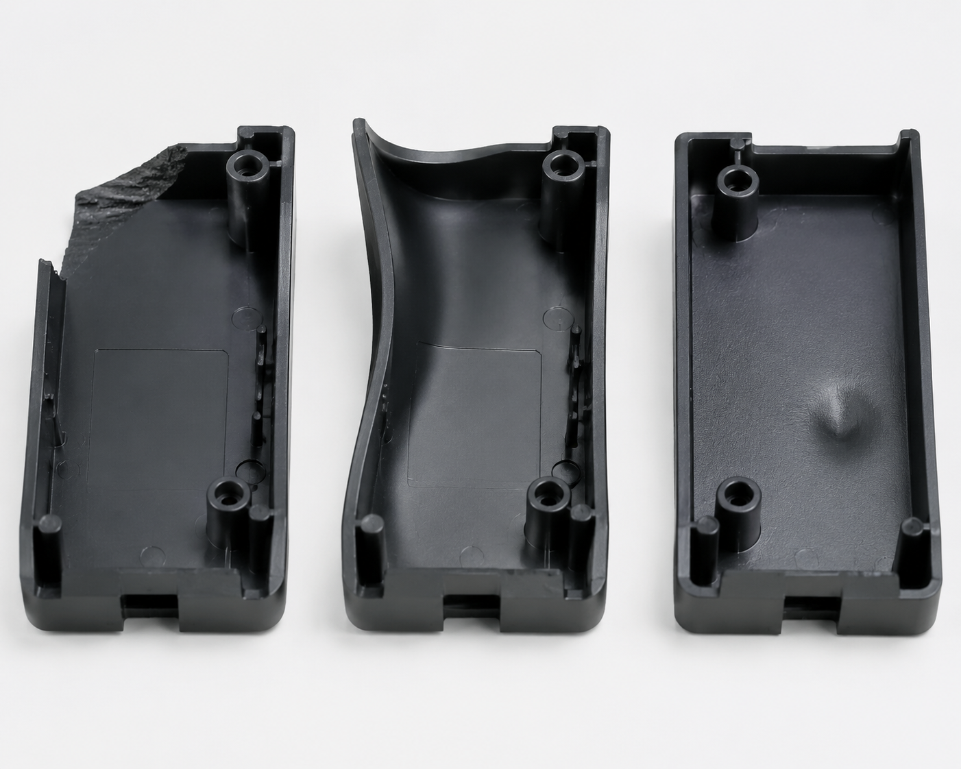 Injection molding defects short shot warping and sink marks comparison