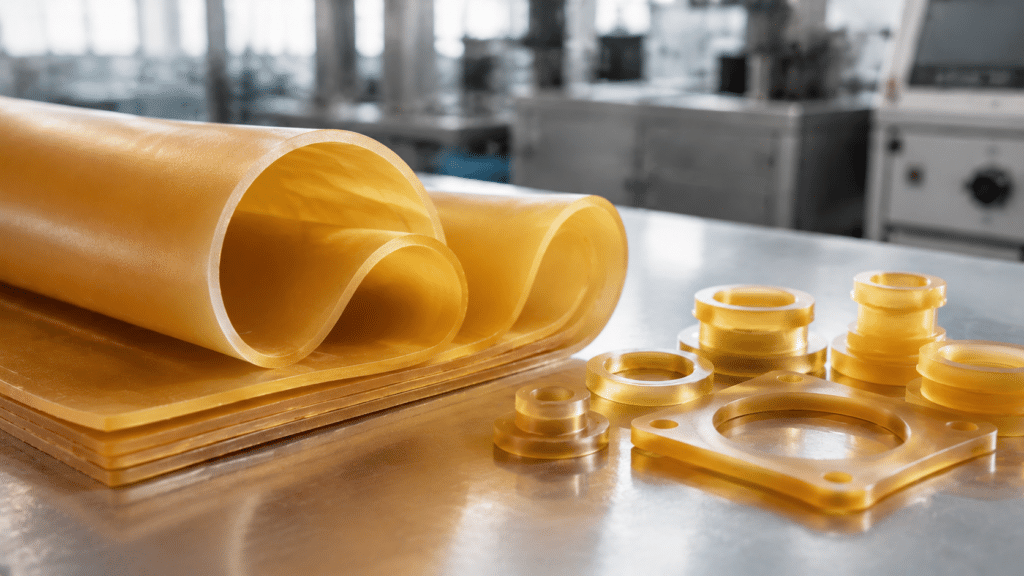 Silicone rubber materials and molded parts used in industrial manufacturing