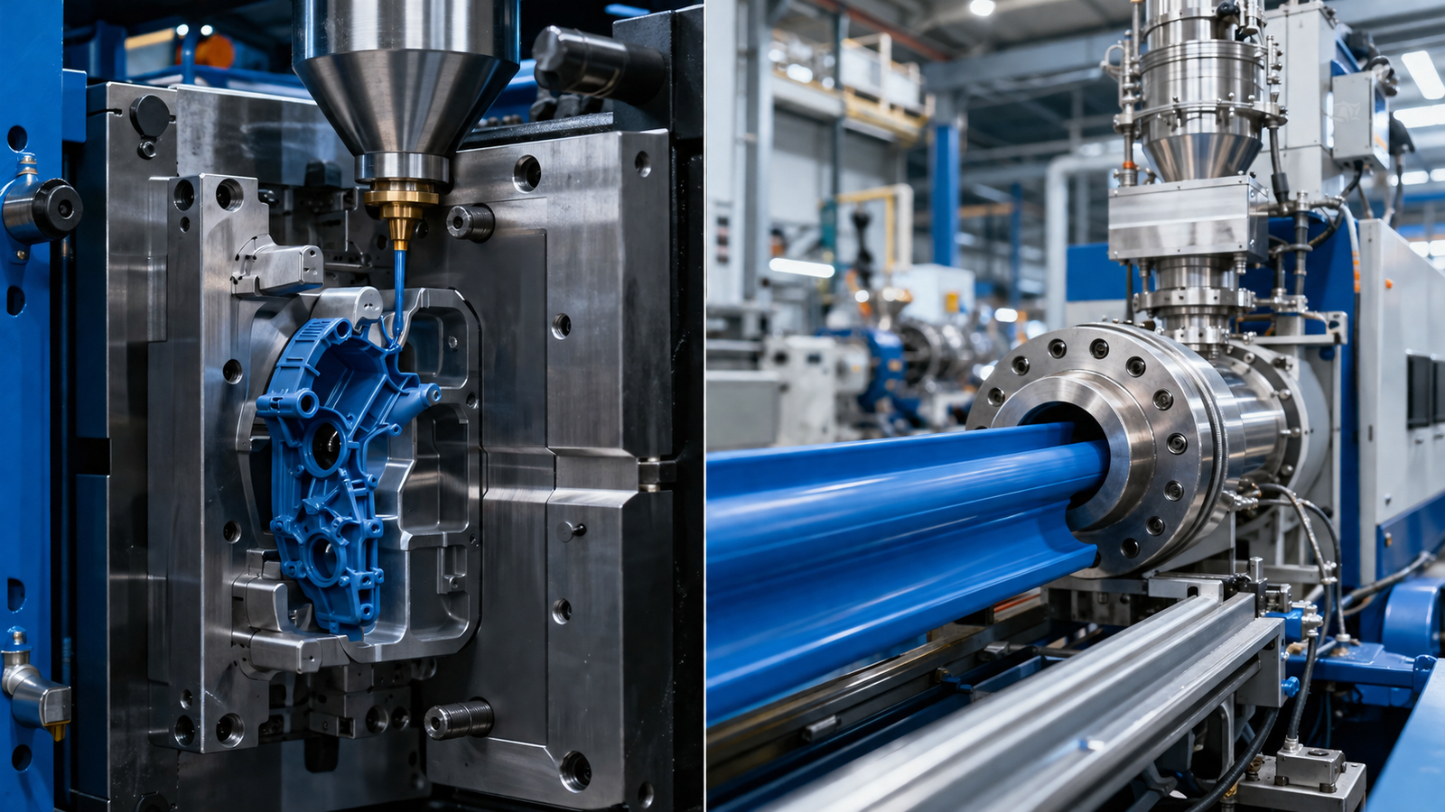 Injection molding vs extrusion — choosing the right plastic manufacturing process for your product
