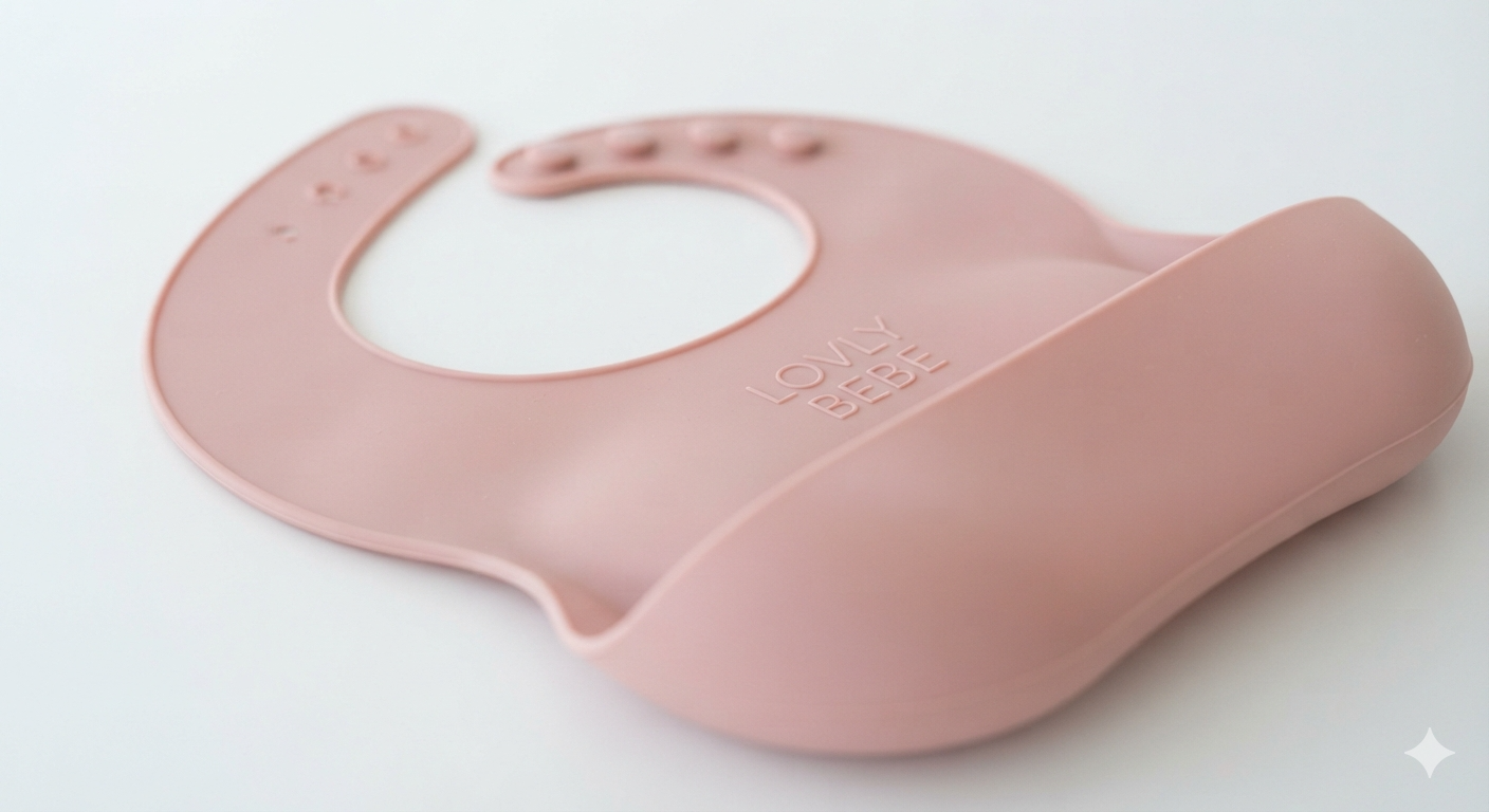 Top-Selling Silicone Baby Bib Collection Showing Food-Grade Material and Catch-All Pocket