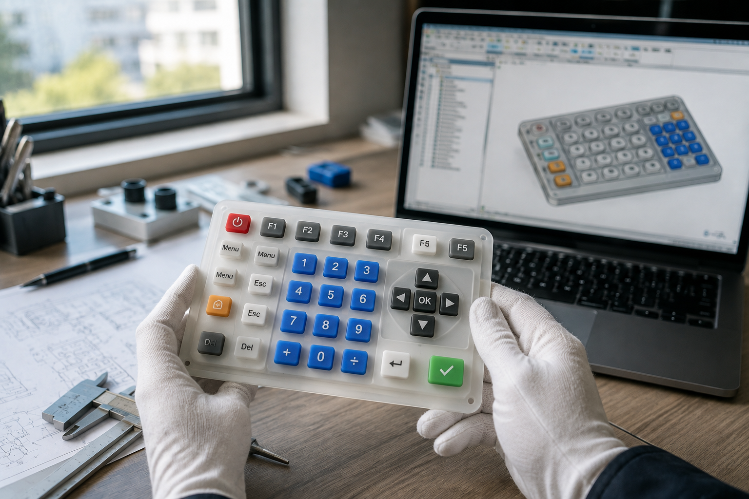 Custom silicone keypad design and manufacturing process by Kenvox