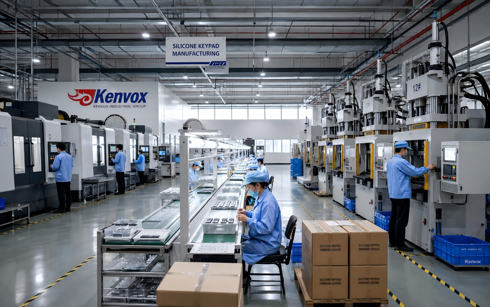 Kenvox precision silicone keypad mold making and automated assembly facility
