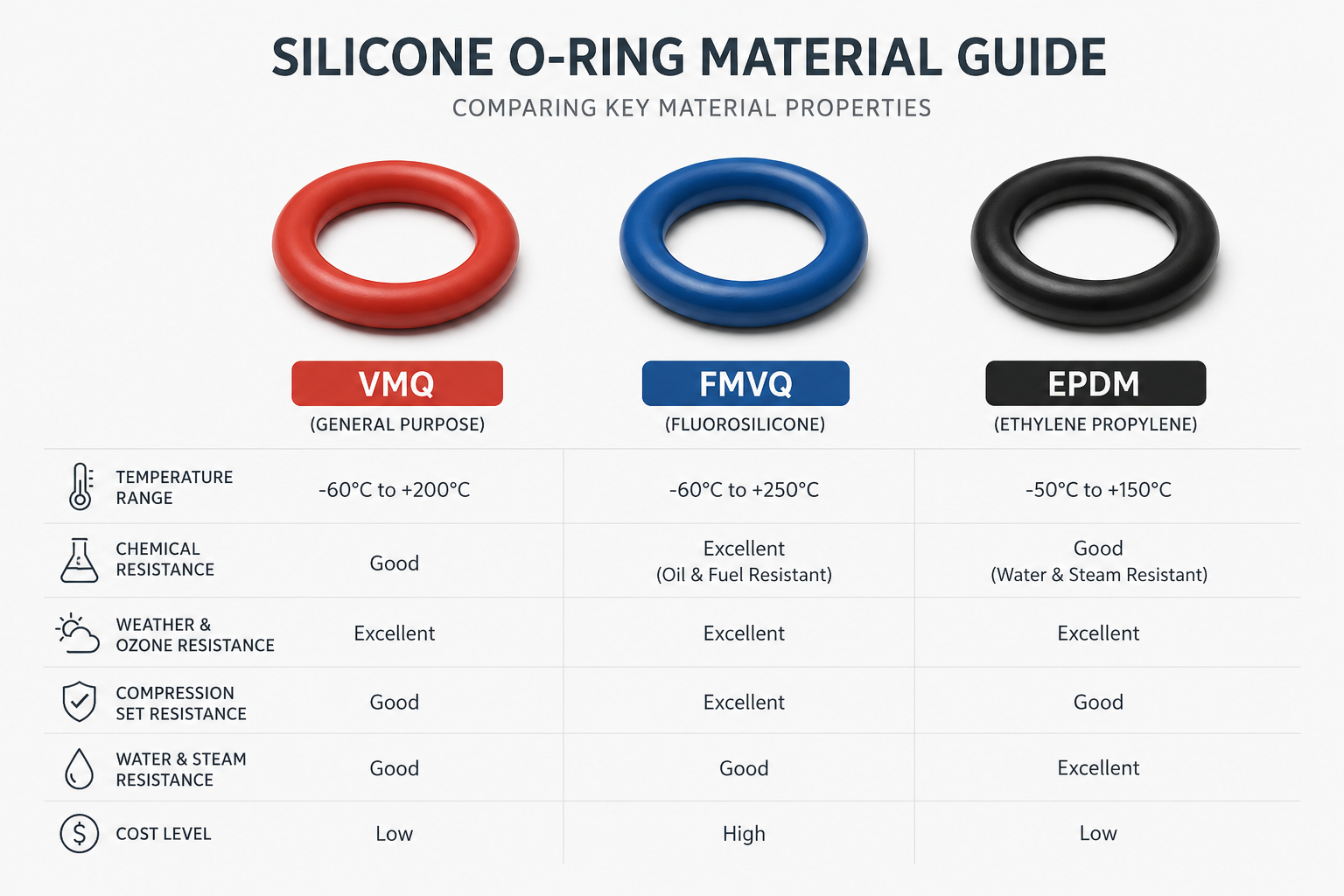 Material Comparison for O-Rings