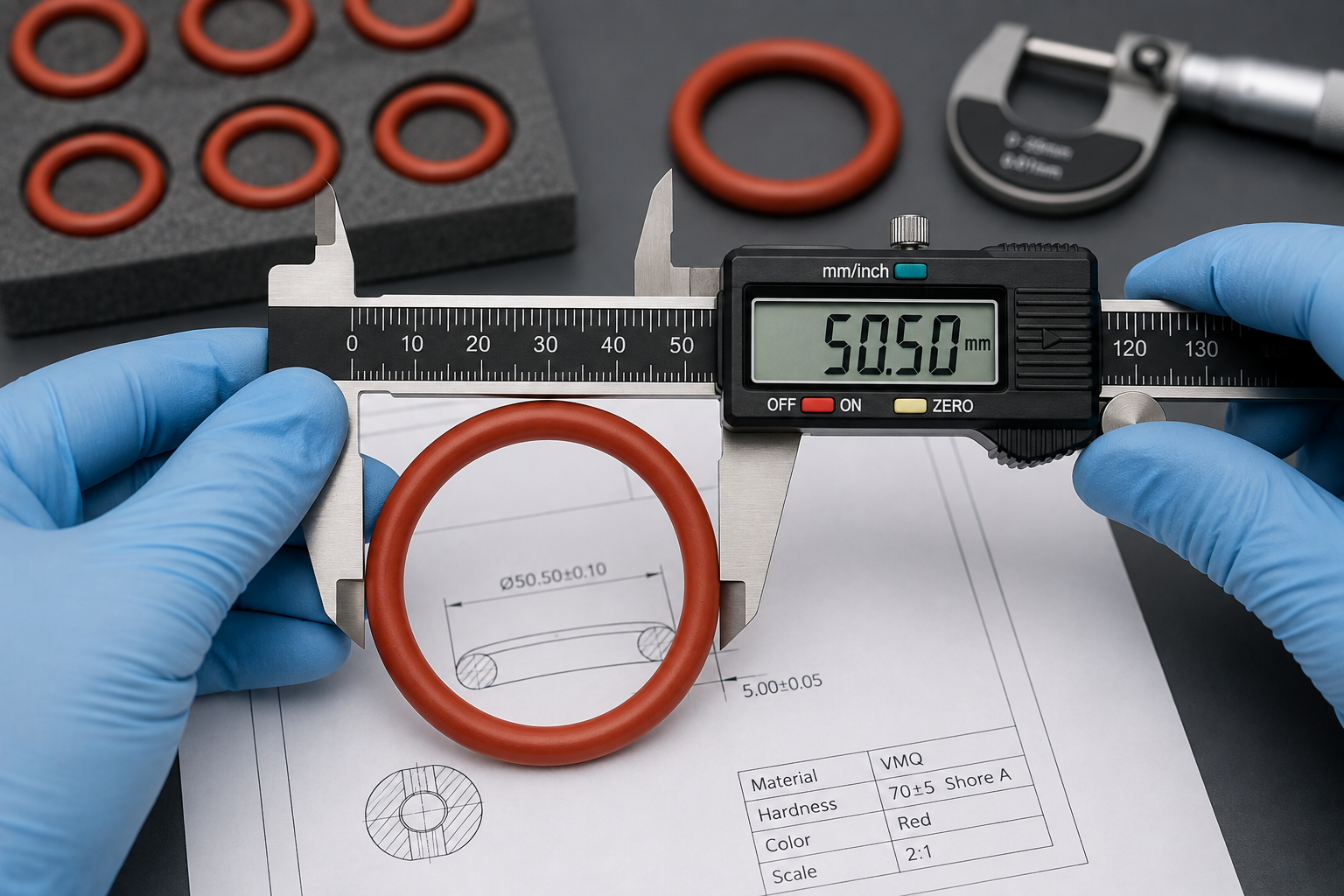 O-Ring Dimension Measurement
