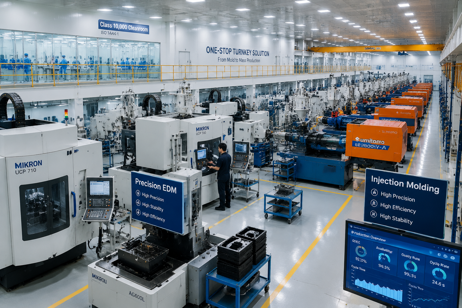 Kenvox Manufacturing Facility with Precision Injection Molds and LSR Molding