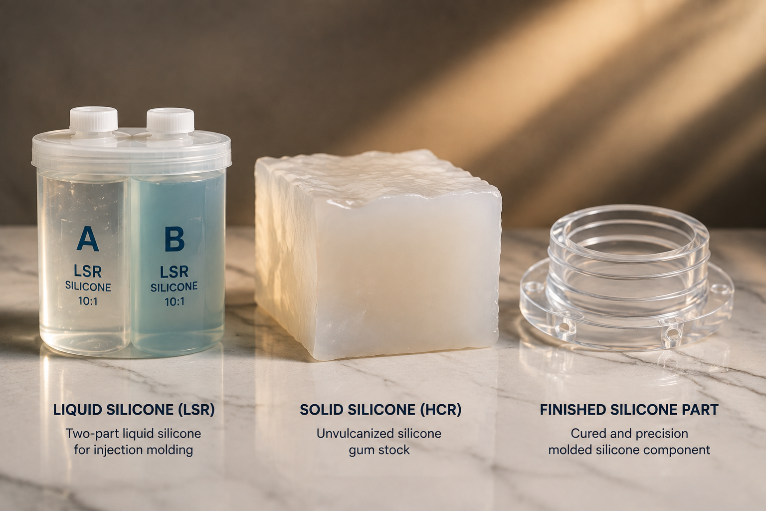 is silicone a thermoset rubber material