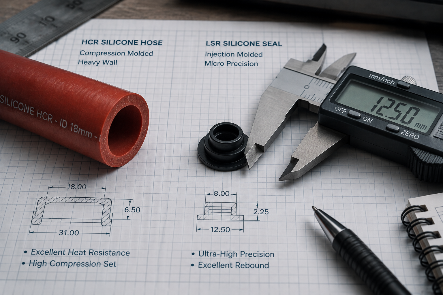 hcr vs lsr silicone molding comparison