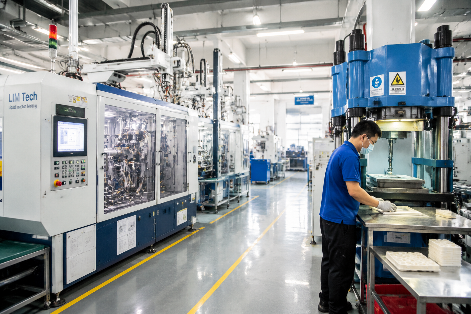 Liquid Silicone Rubber vs Thermoset Silicone comparison in a manufacturing setting