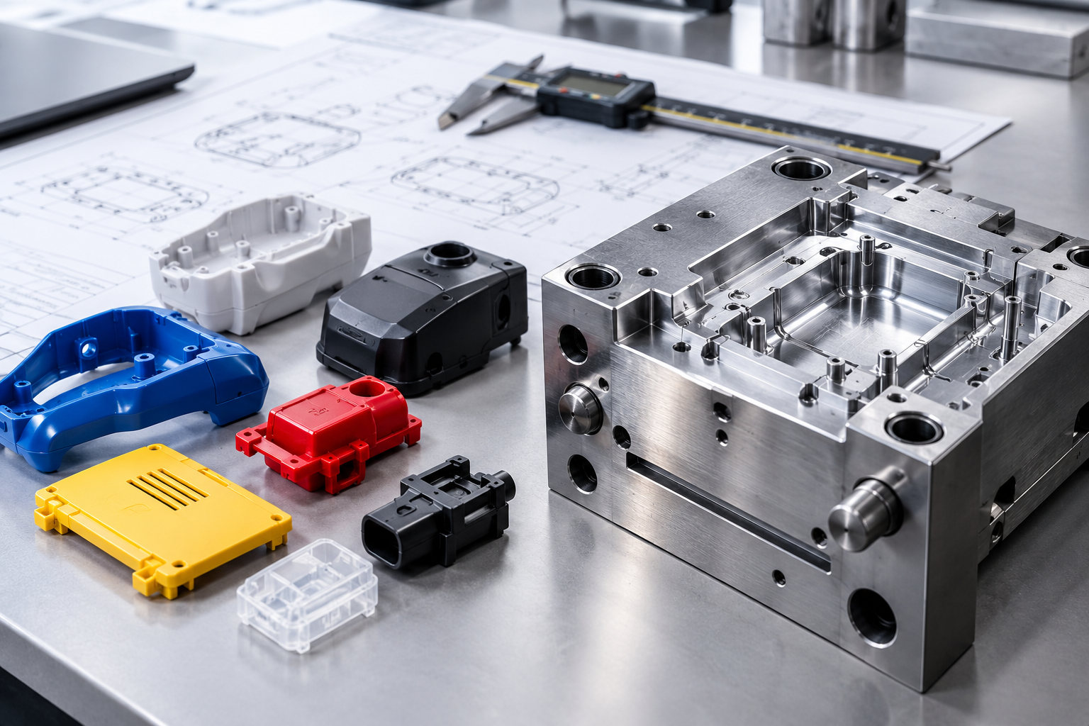 Overview of injection molded plastic parts and precision steel tooling