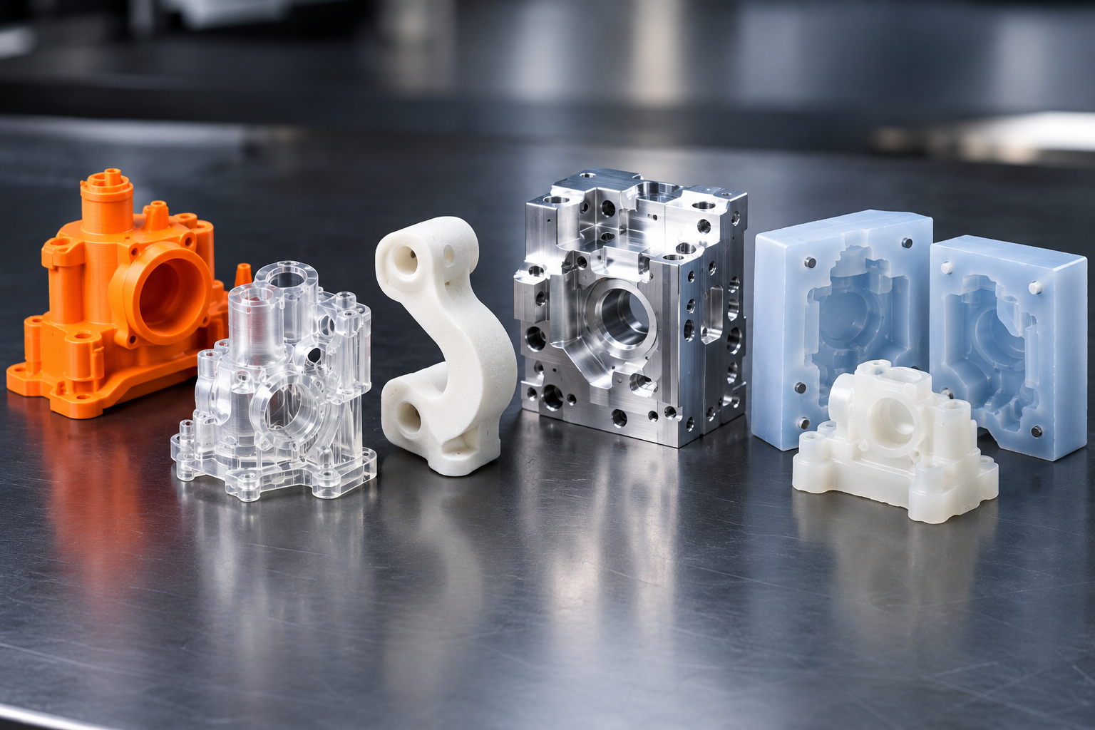 Tools used for rapid prototype development - FDM SLA SLS CNC urethane casting