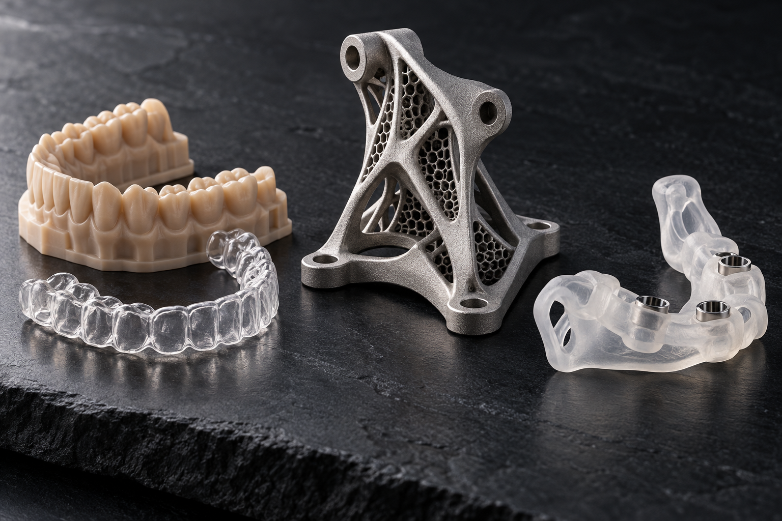High-margin 3D printed custom medical surgical guides and aerospace titanium lattice components